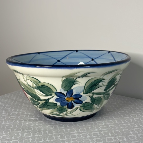 Gail Pittman Annabella Pattern Serving Bowl | Blue - Picture 3 of 8